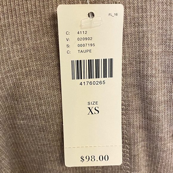 Anthropologie Bordeaux oversized ribbed tee - Picture 4 of 5